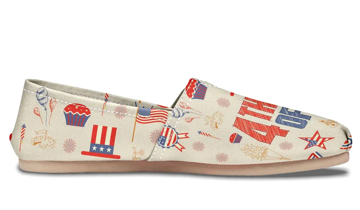 4th of July Pattern Casual Shoes