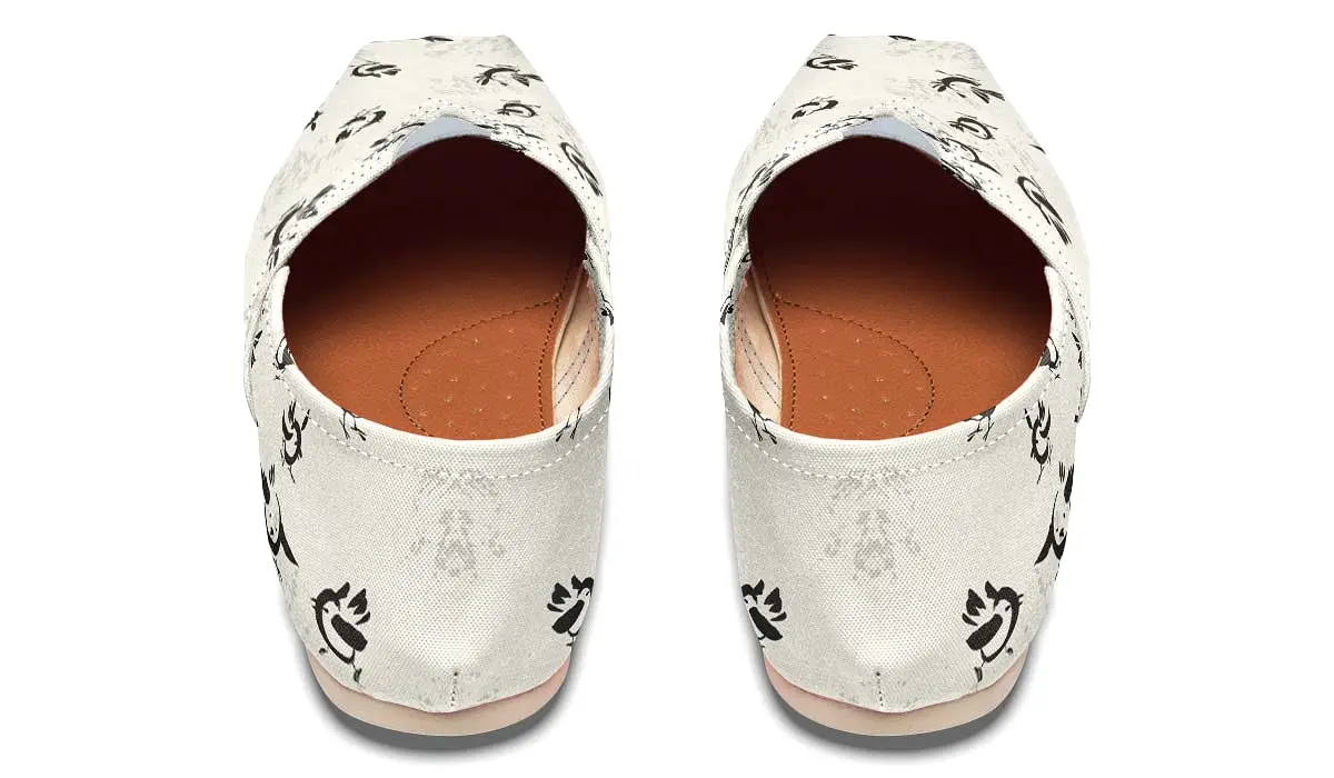 Abstract Bird Pattern Casual Shoes