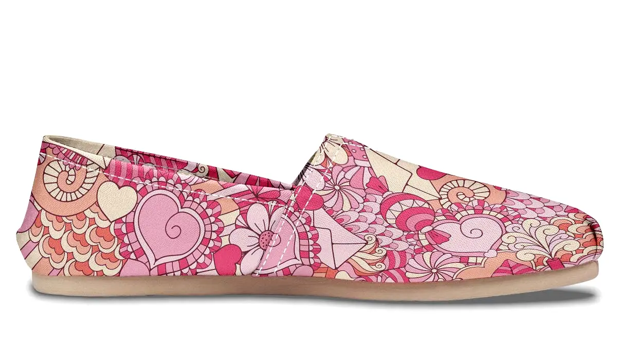 Abstract Valentine's Day Casual Shoes