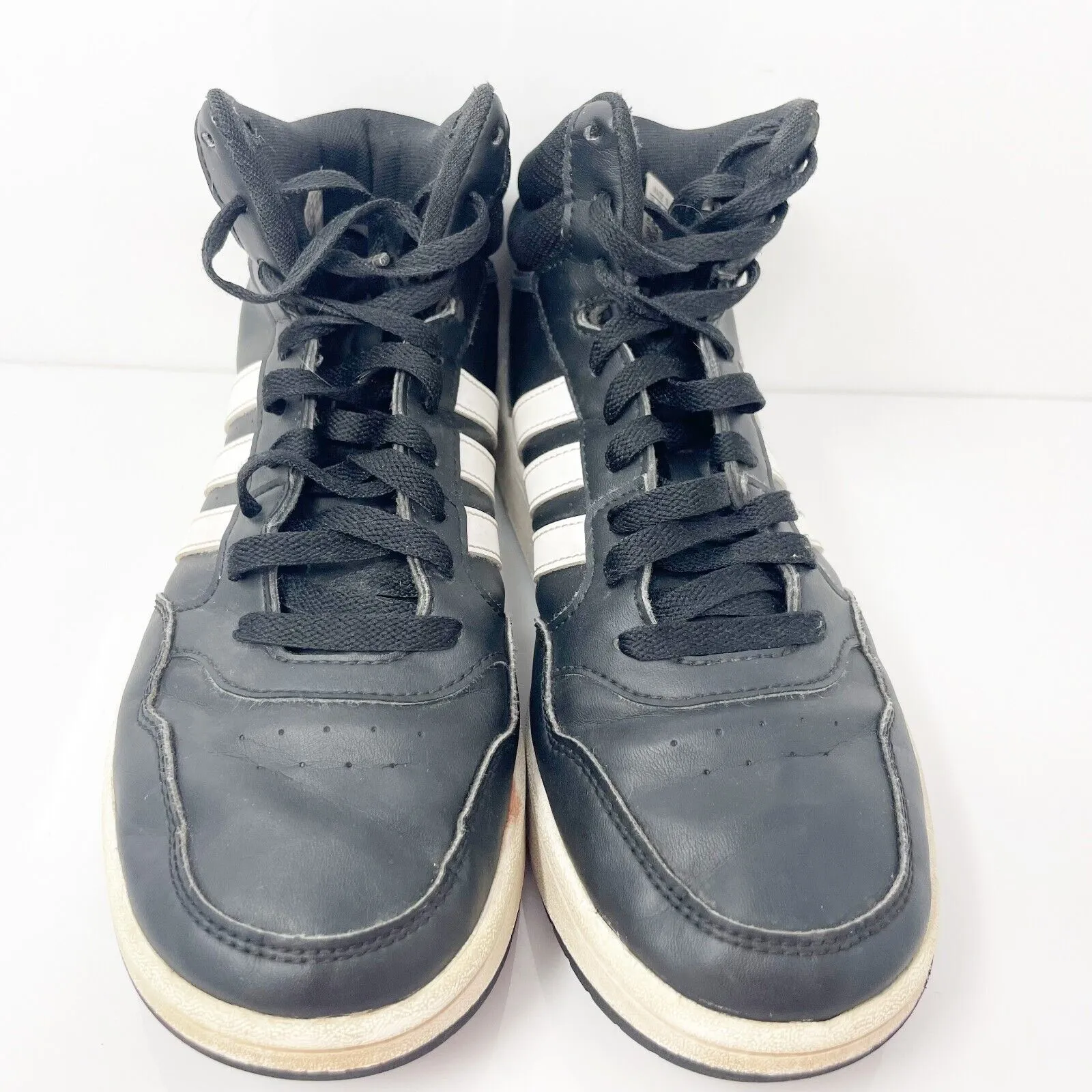 Adidas Boys Hoops Mid 3.0 GW0402 Black Basketball Shoes Sneakers Size 6