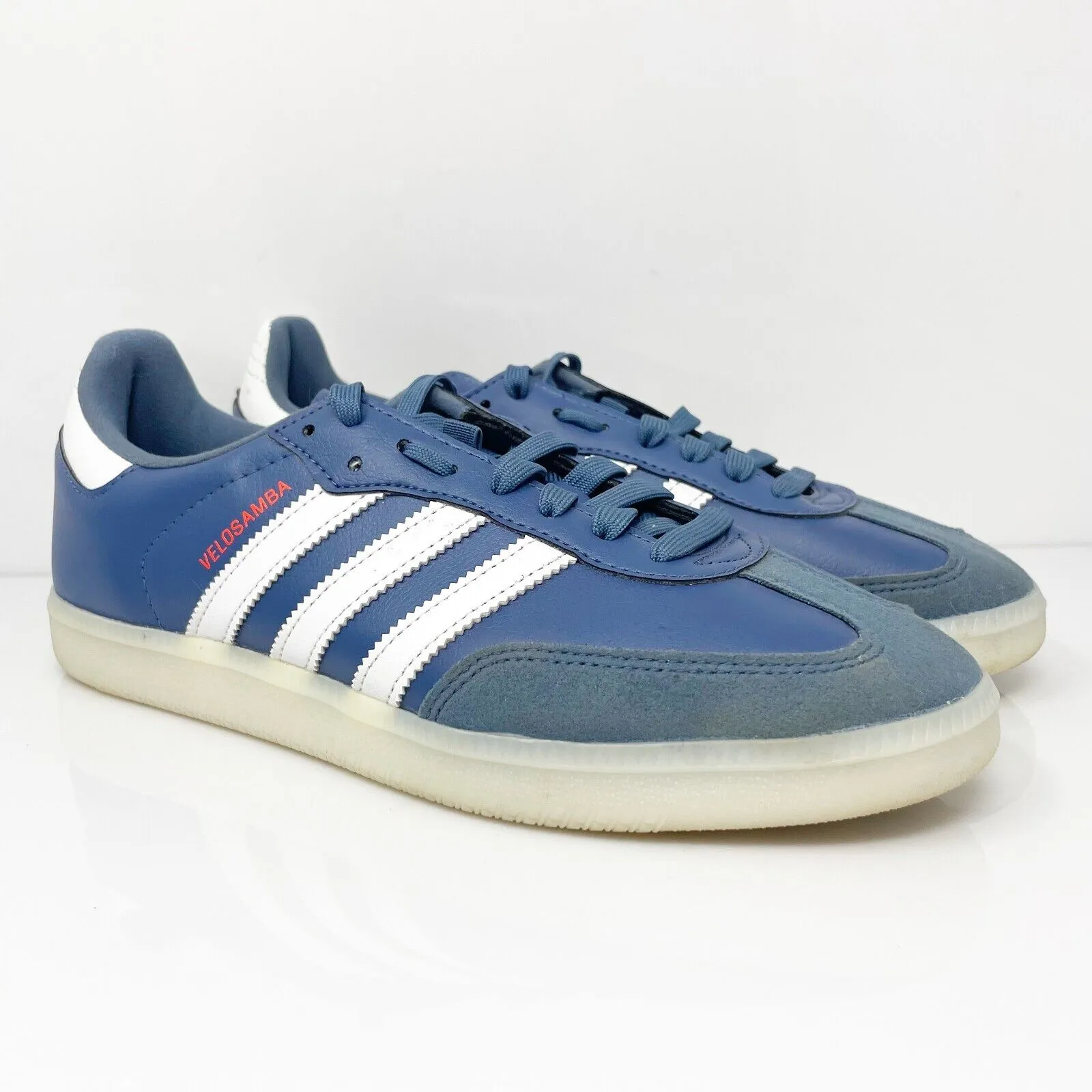 Adidas Mens Velosamba Vegan GX1671 Blue Casual Shoes Sneakers Size 9