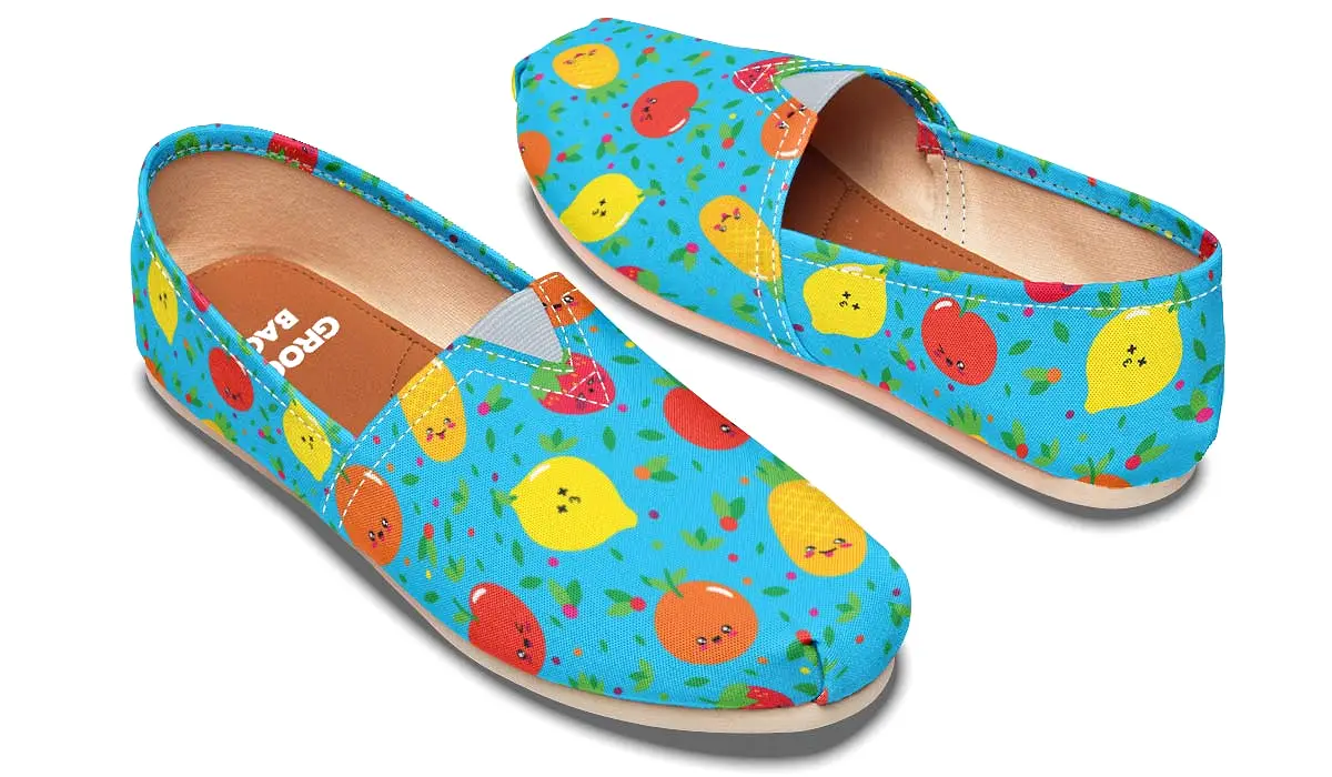 Adorable Fruit Pattern Casual Shoes