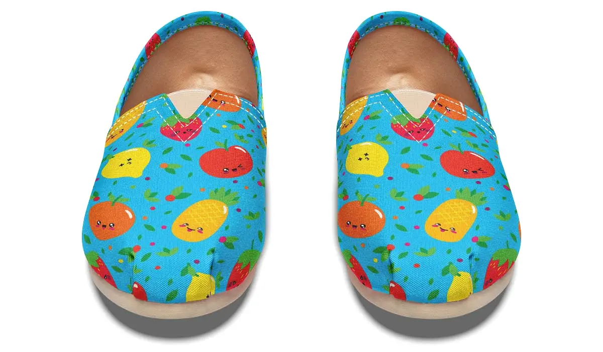 Adorable Fruit Pattern Casual Shoes