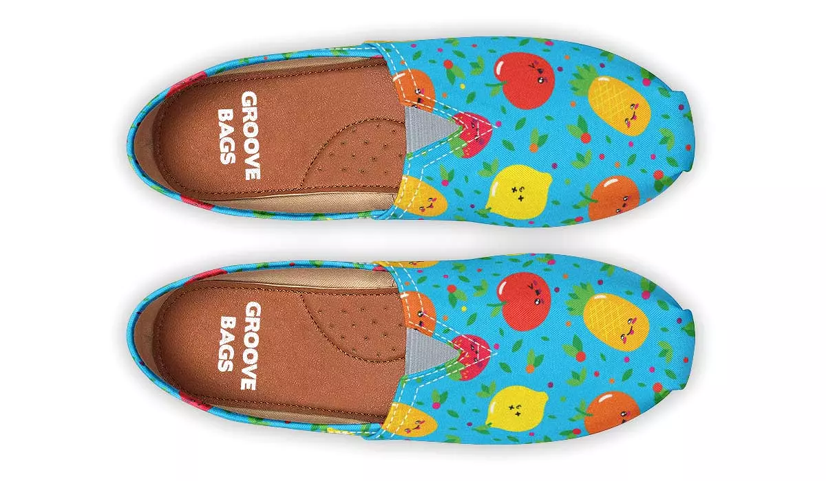 Adorable Fruit Pattern Casual Shoes