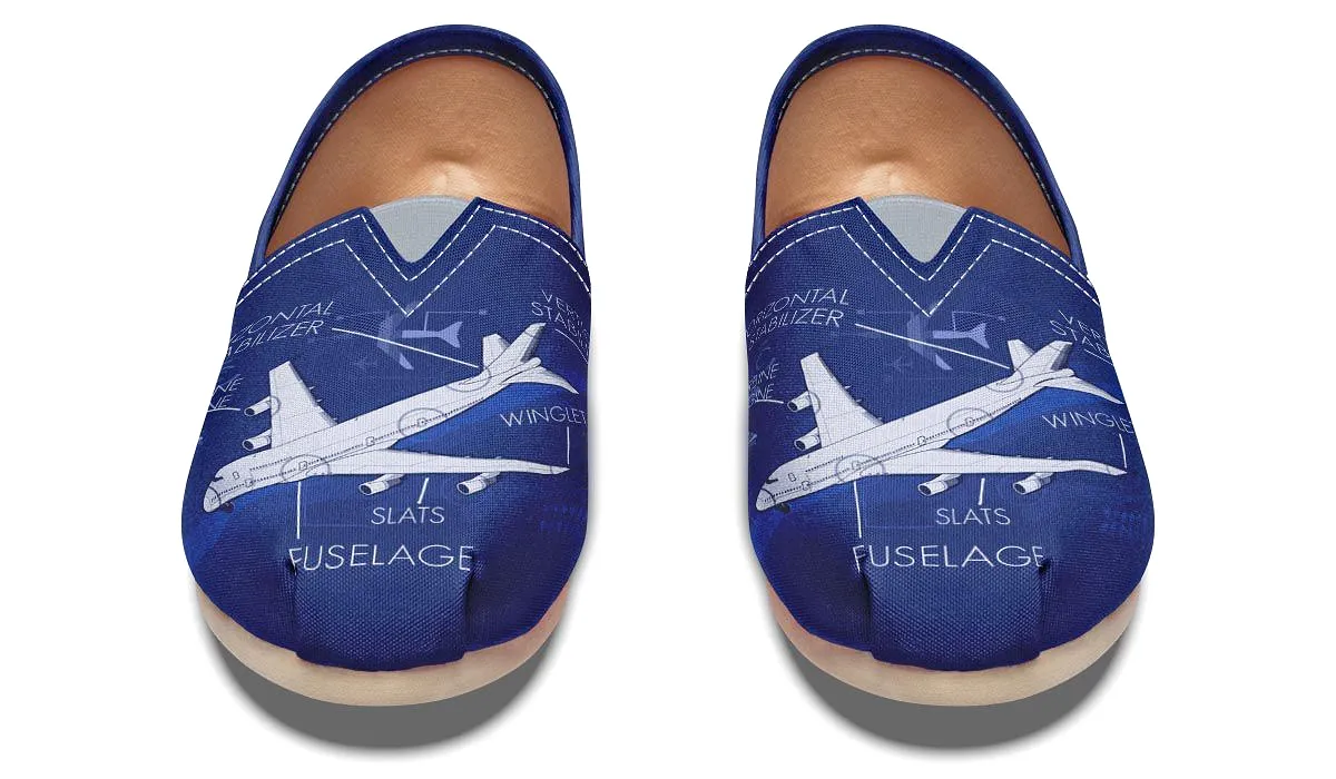 Airplane Diagram Casual Shoes