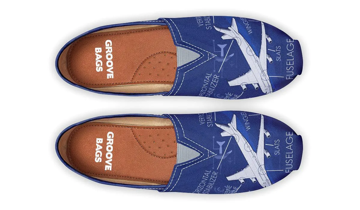 Airplane Diagram Casual Shoes