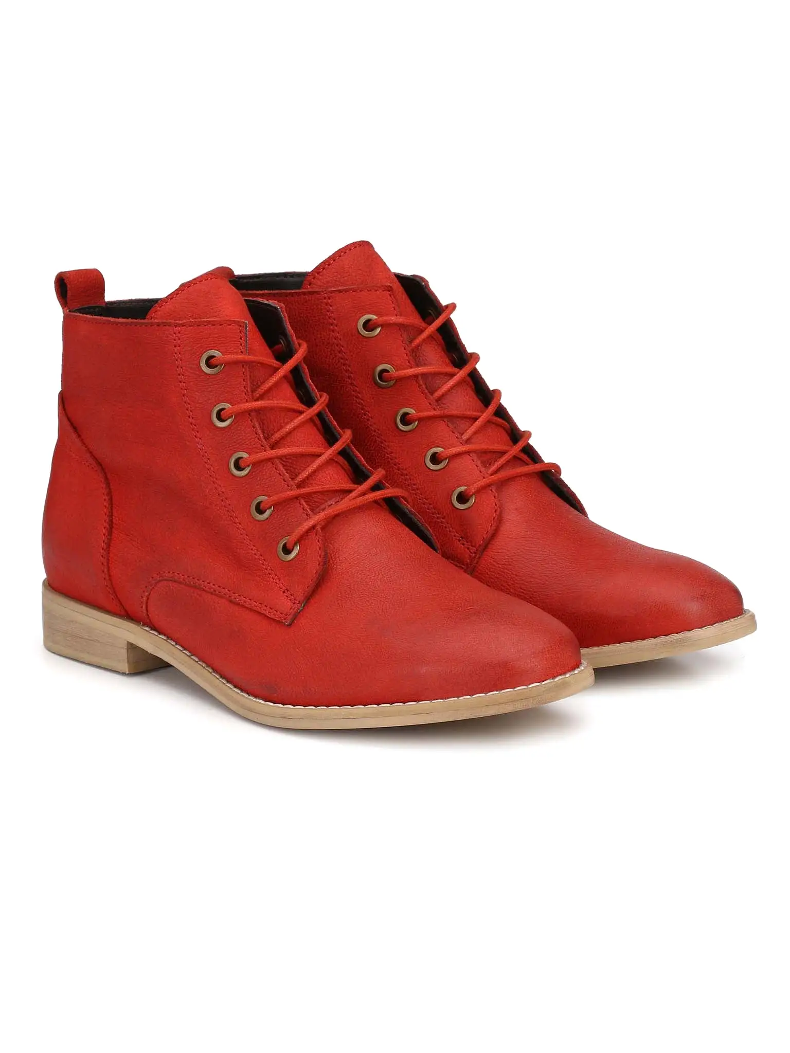 Alberto Torresi Flaming Red Women’S Ankle Boots