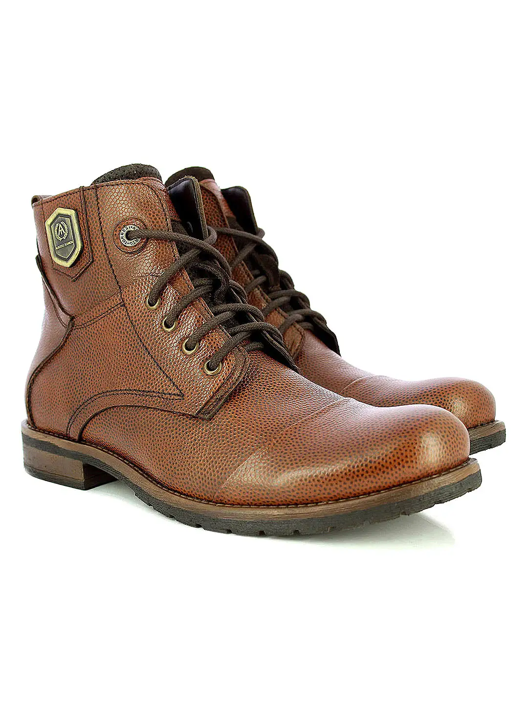 Alberto Torresi Men Mid Brown Eli High Top Boots