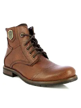 Alberto Torresi Men Mid Brown Eli High Top Boots