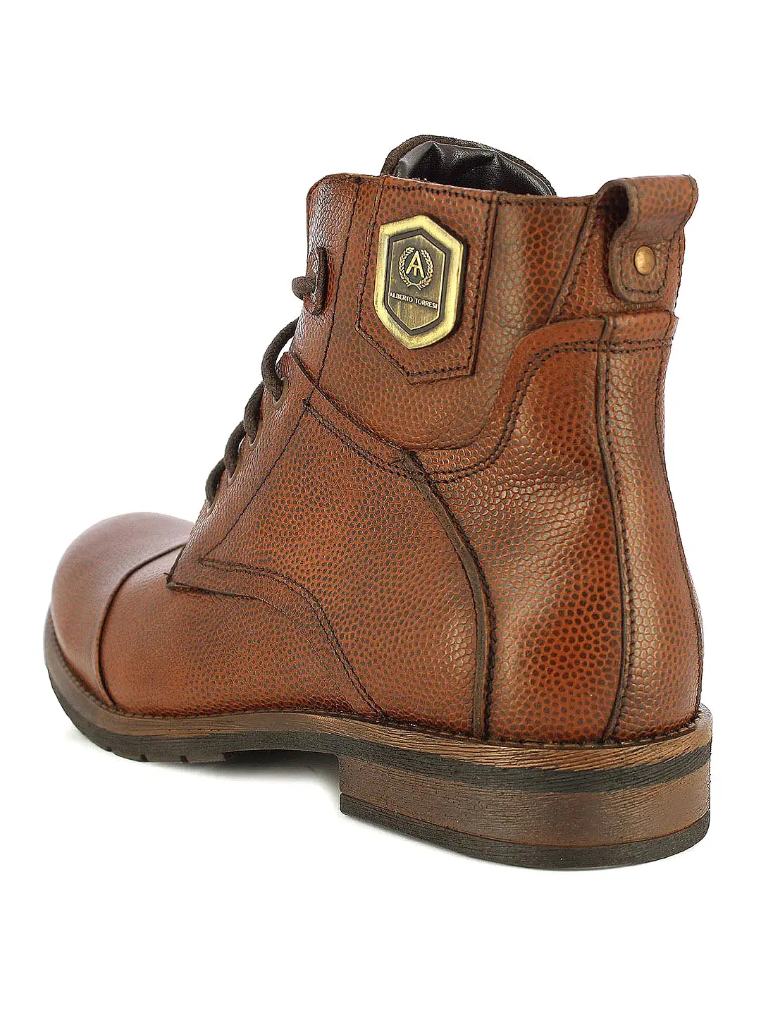 Alberto Torresi Men Mid Brown Eli High Top Boots