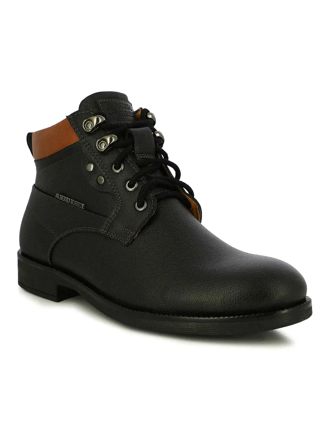 Alberto Torresi Men's Reynad Black And Tan Boots