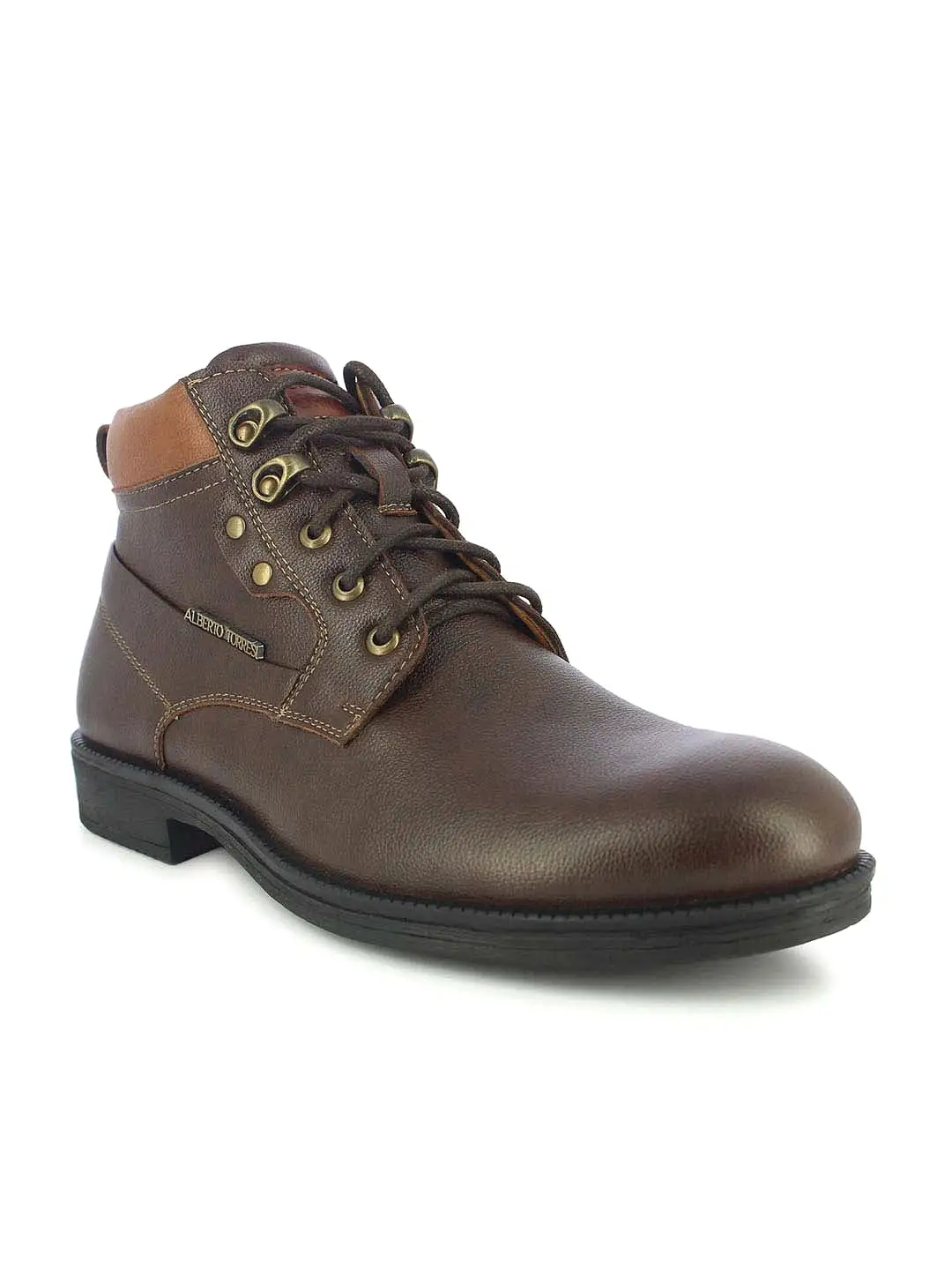 Alberto Torresi Men's Reynad Brown And Tan Boots