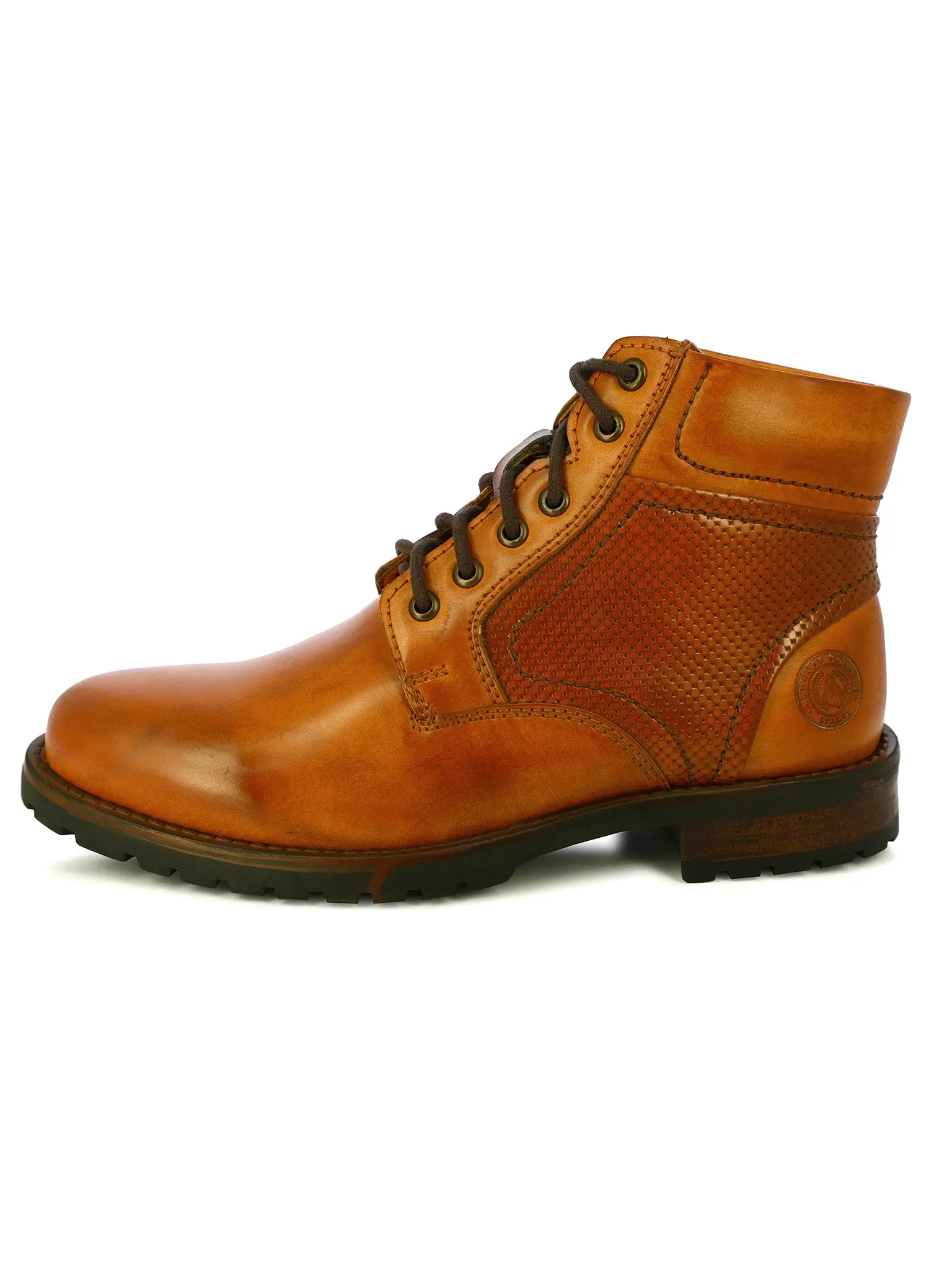 Alberto Torresi Men's Tybalt Textured Tan Boots