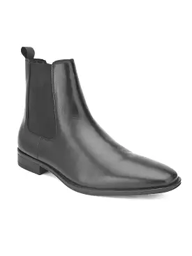 Alberto Torresi Royal Look Black Chelsea Boots For Men