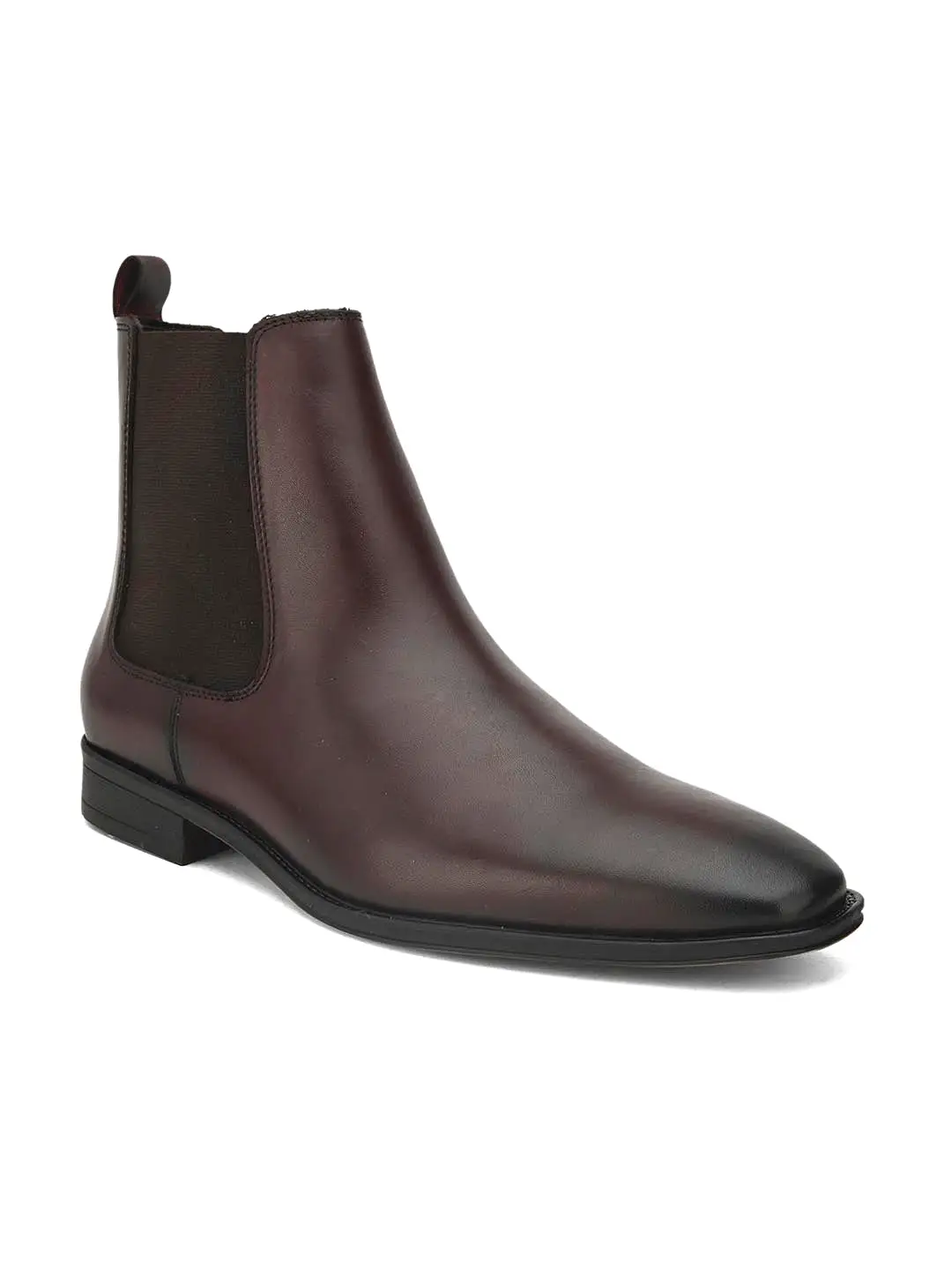 Alberto Torresi Royal Look Burgundy Chelsea Boots For Men