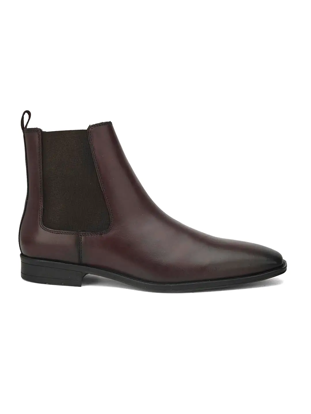 Alberto Torresi Royal Look Burgundy Chelsea Boots For Men