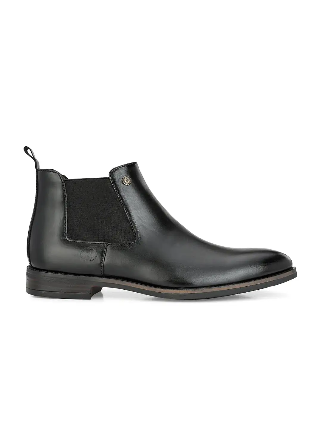 Alberto Torresi Synthetic Black Chelsea Boots For Men