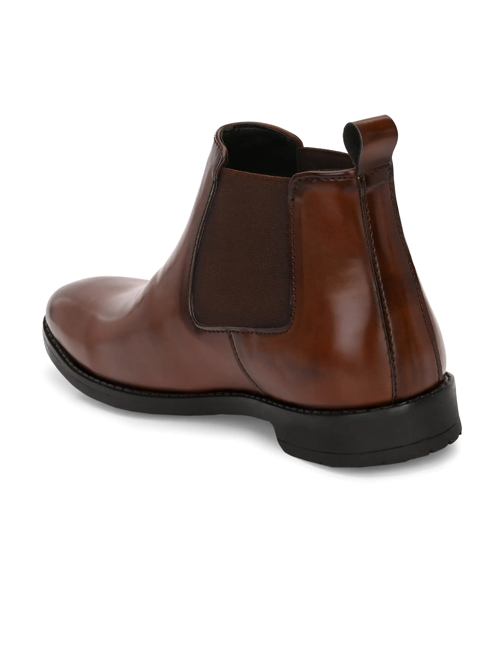 Alberto Torresi Synthetic Bordo Chelsea Boots For Men