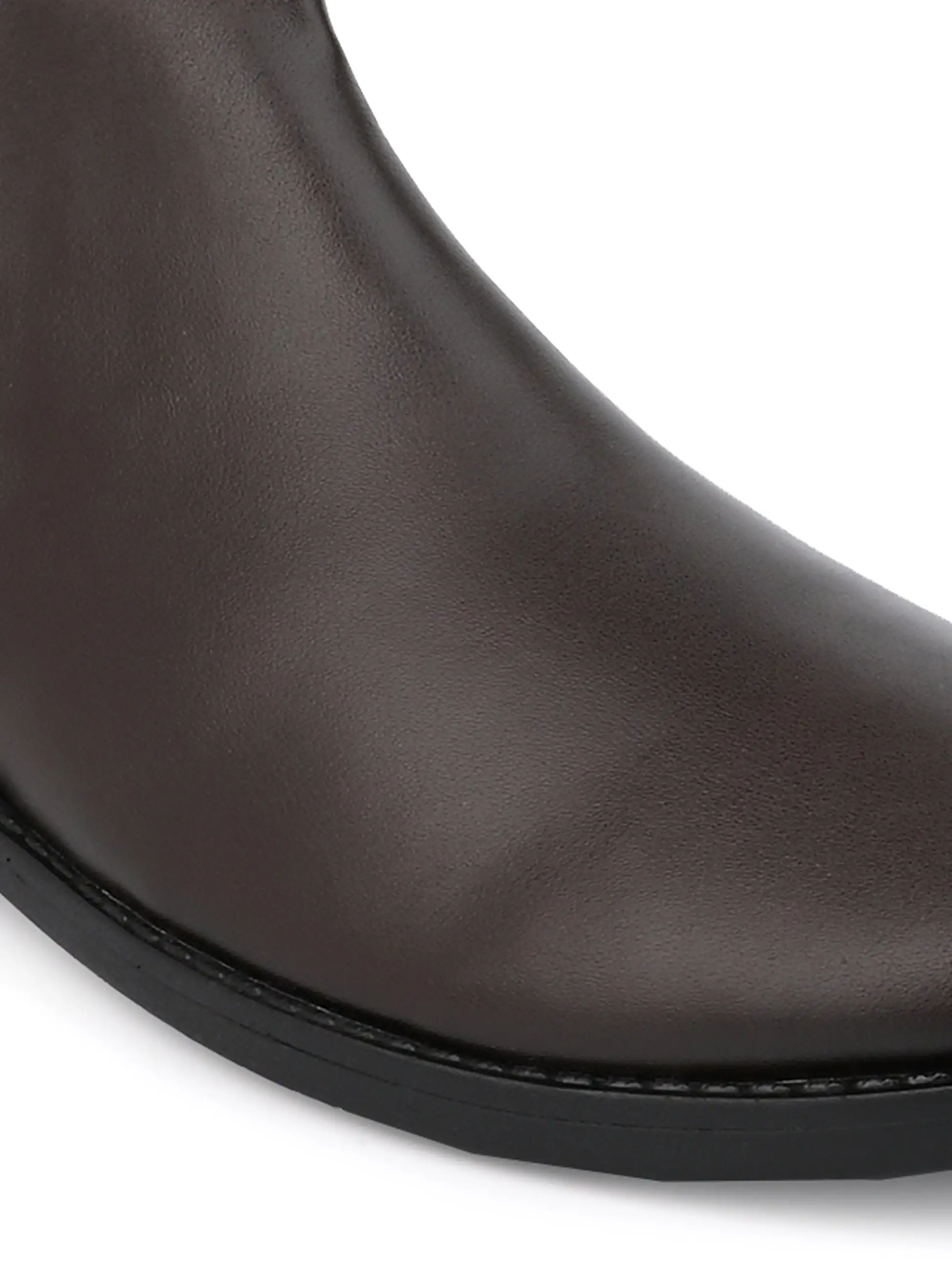 Alberto Torresi Synthetic Brown Chelsea Boots For Men