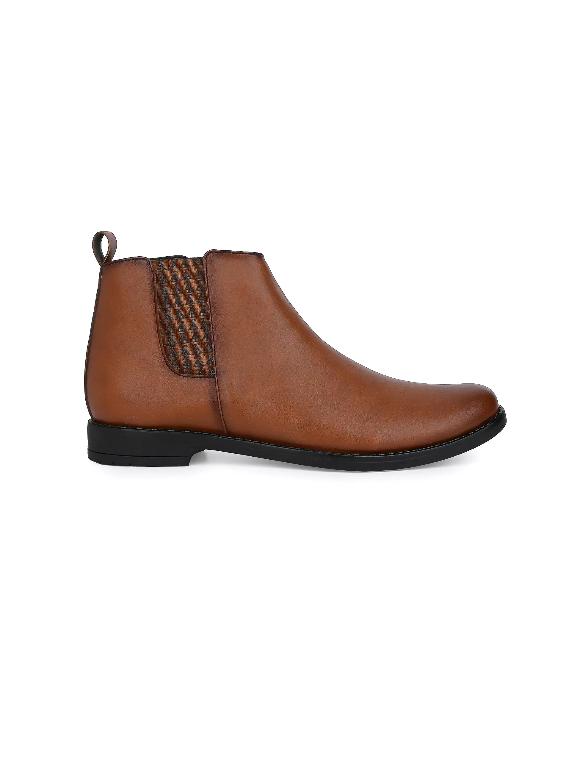 Alberto Torresi Synthetic Tan Chelsea Boots For Men