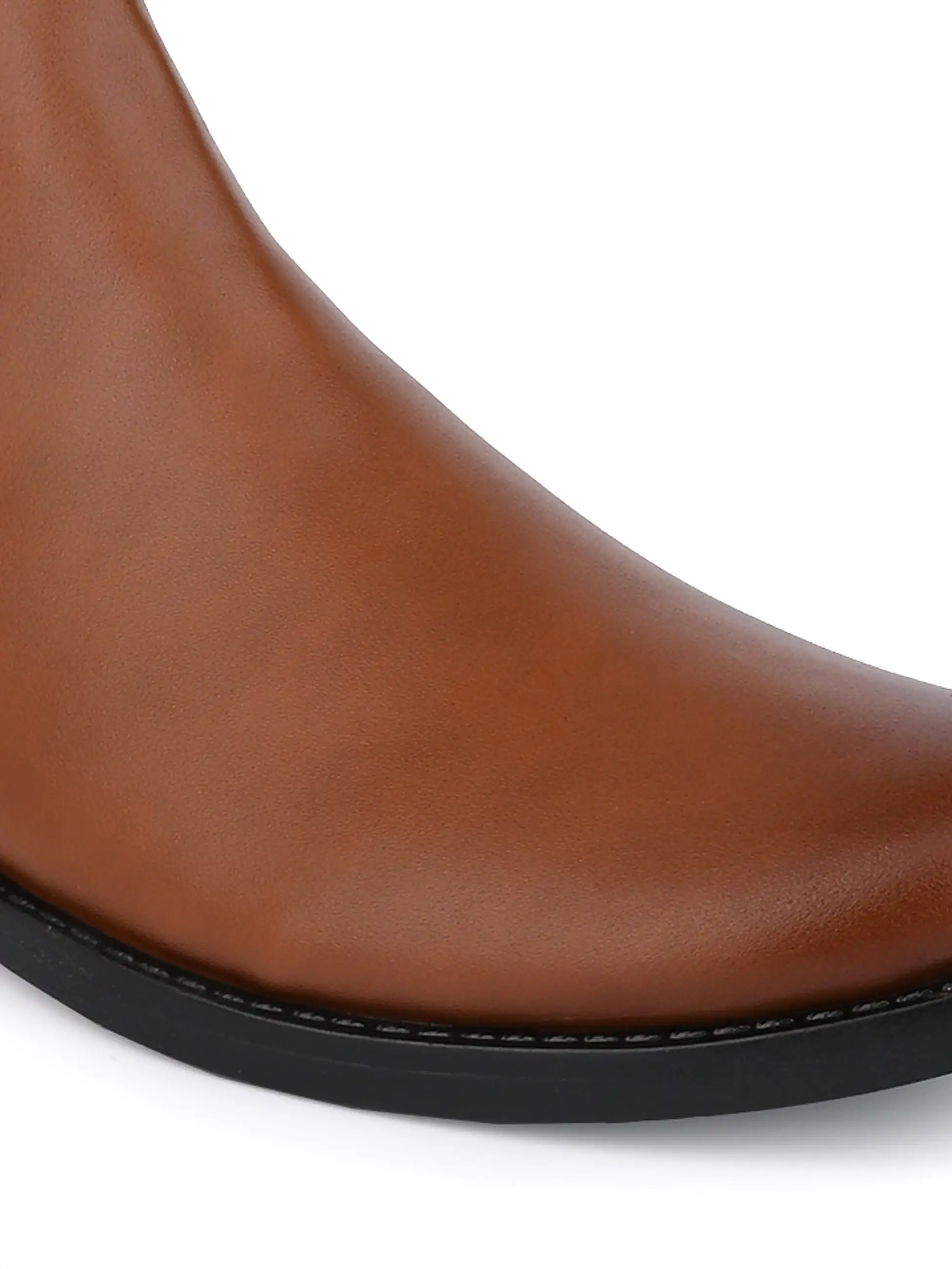 Alberto Torresi Synthetic Tan Chelsea Boots For Men