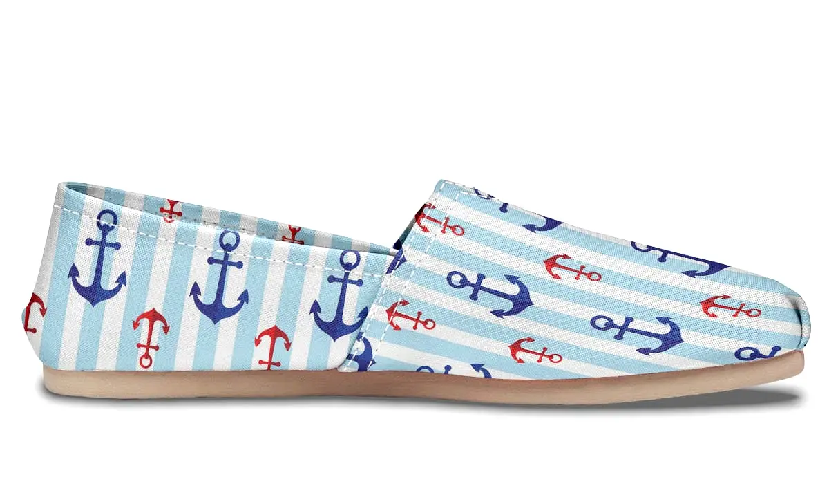 Anchor Pattern Casual Shoes