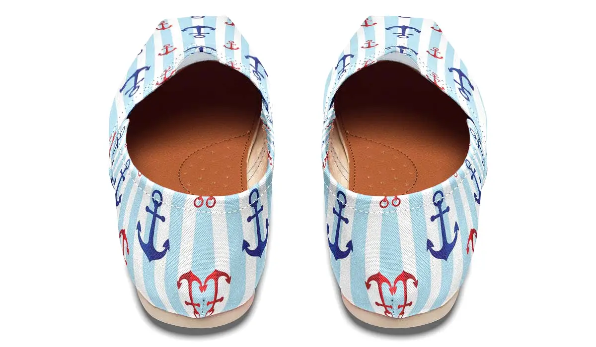 Anchor Pattern Casual Shoes