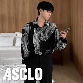 ASCLO  |Casual Style Unisex Street Style Long Sleeves Medium