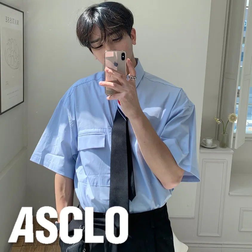 ASCLO  |Casual Style Unisex Street Style Plain Cotton Medium