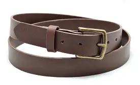 Belt 3 | unstitched narrow| choc | calf