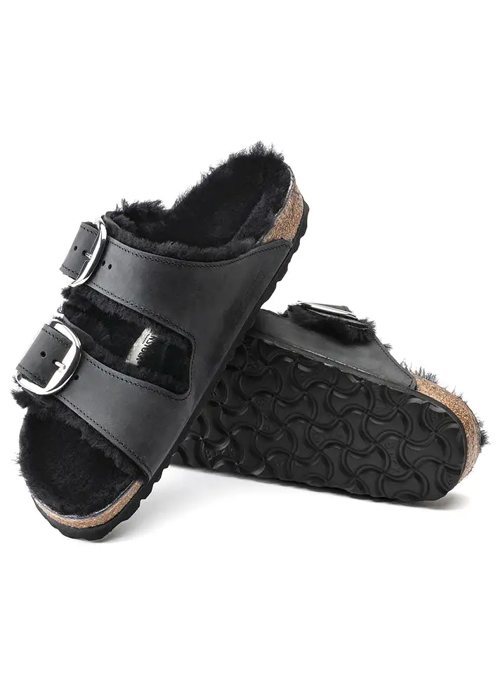 Birkenstock Arizona Big Buckle Shearling 1020138 Black