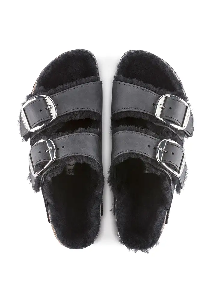 Birkenstock Arizona Big Buckle Shearling 1020138 Black