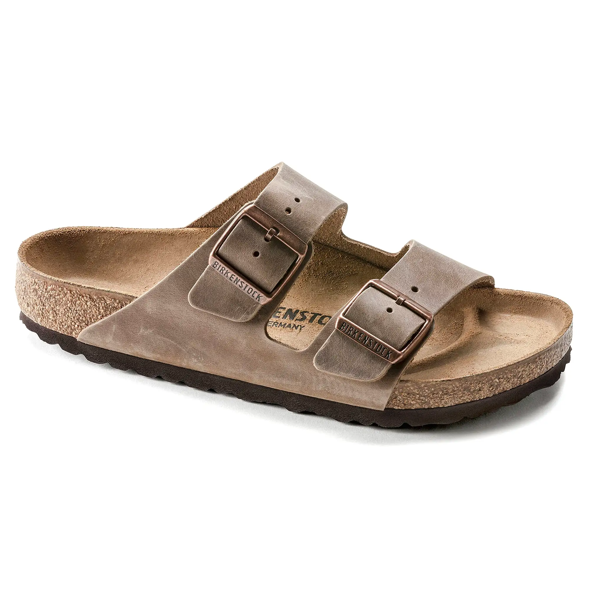 Birkenstock Arizona BS Sandals - Tobacco Brown Waxy Leather