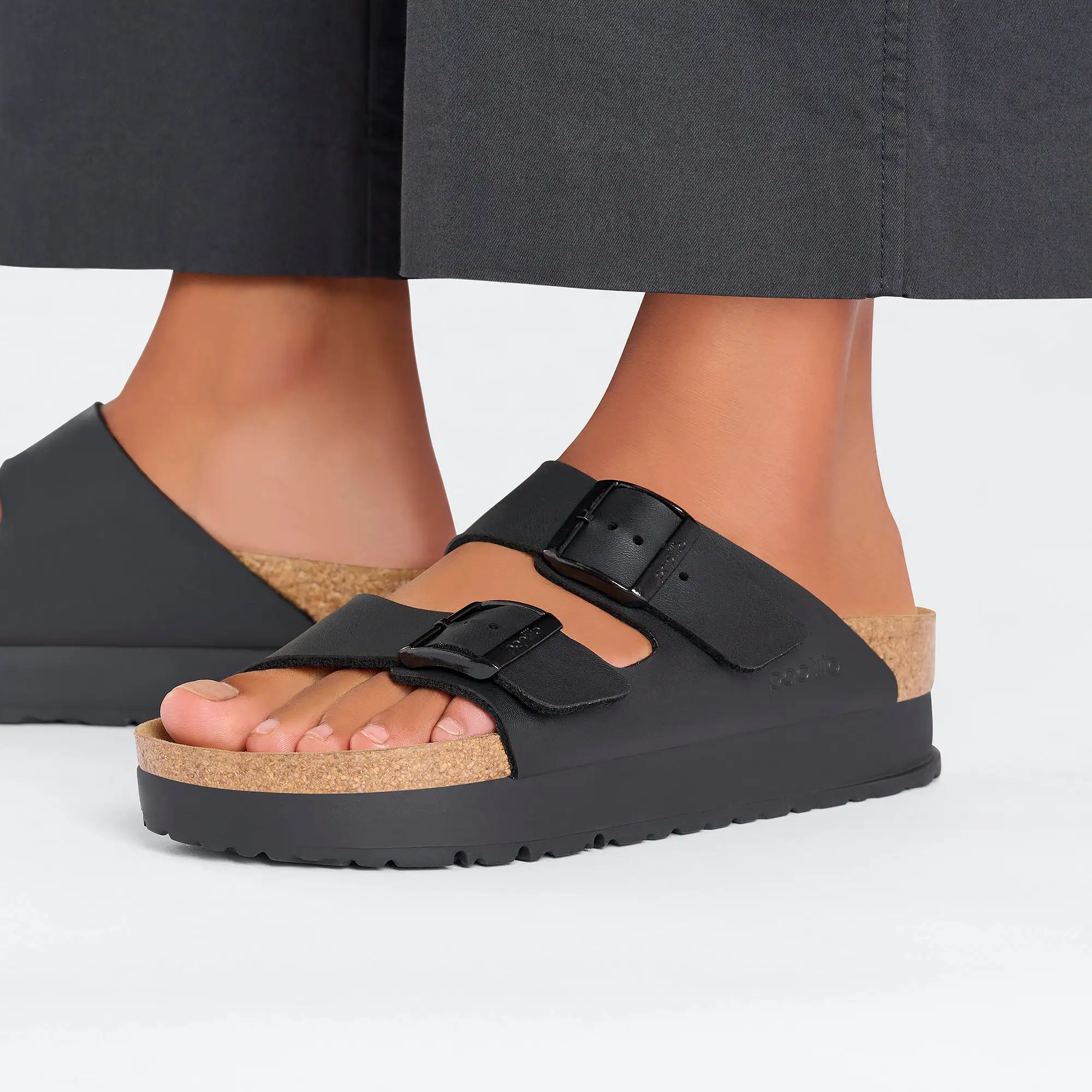 Birkenstock Arizona PAP Flex Platform Black   