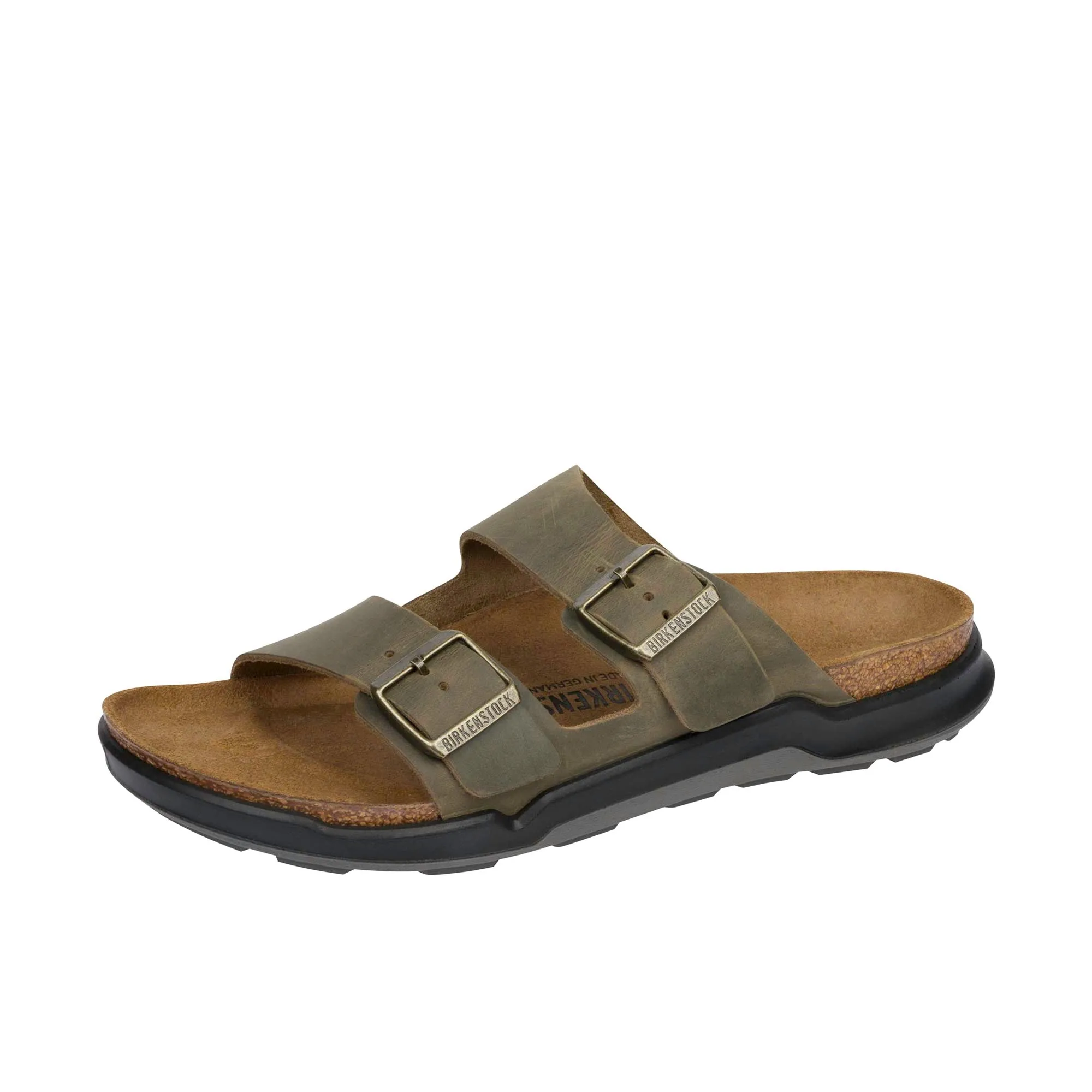 Birkenstock Arizona Rugged Oiled Leather Faded Khaki