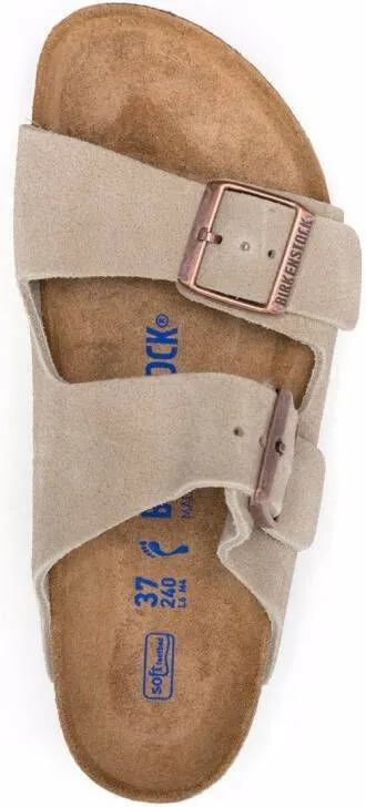 Birkenstock Arizona Soft Footbed suede sandals Neutrals