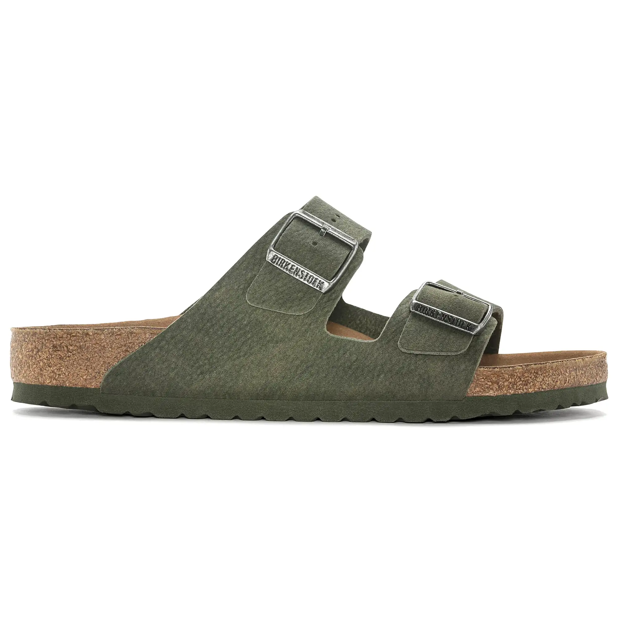 Birkenstock Arizona Vegan Micro Fibre Sandals - Desert Dust Thyme