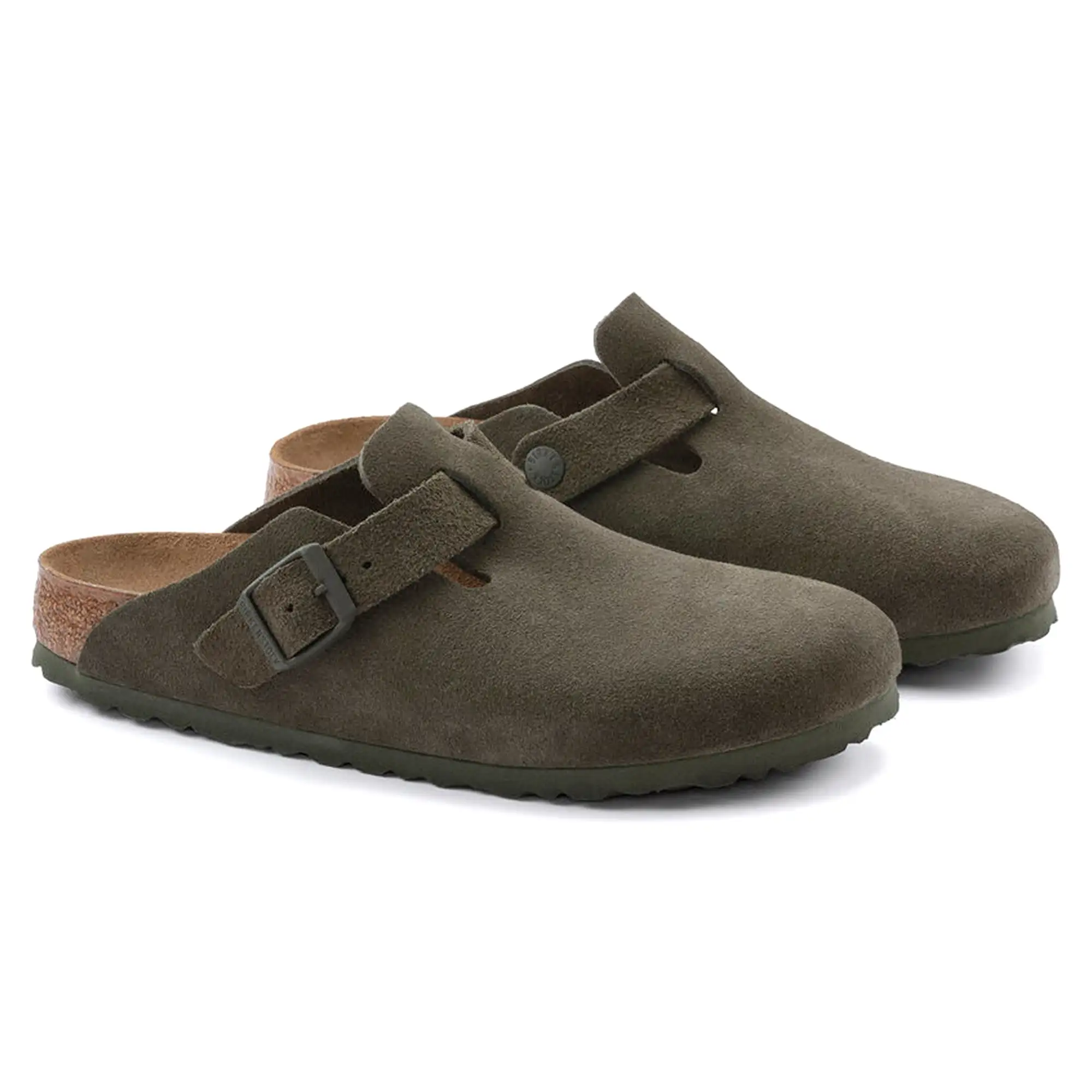 Birkenstock Boston Sandals - Thyme Suede