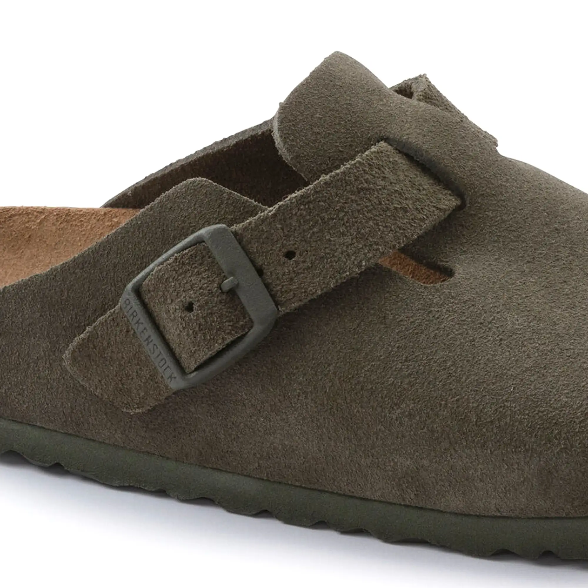 Birkenstock Boston Sandals - Thyme Suede