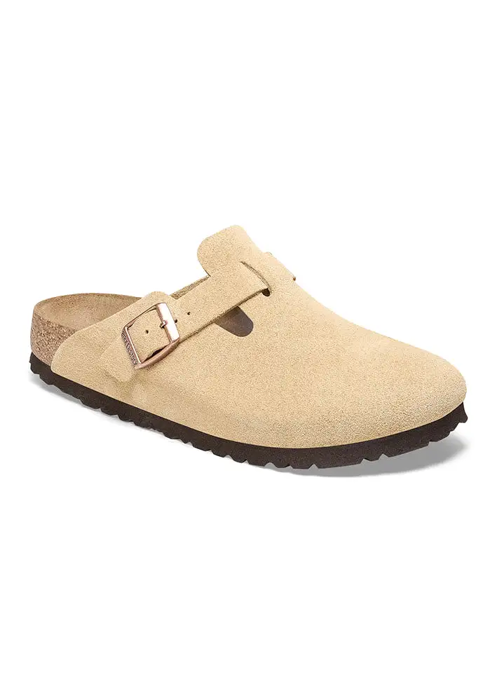 Birkenstock Boston Suede 1026164 Latte Cream