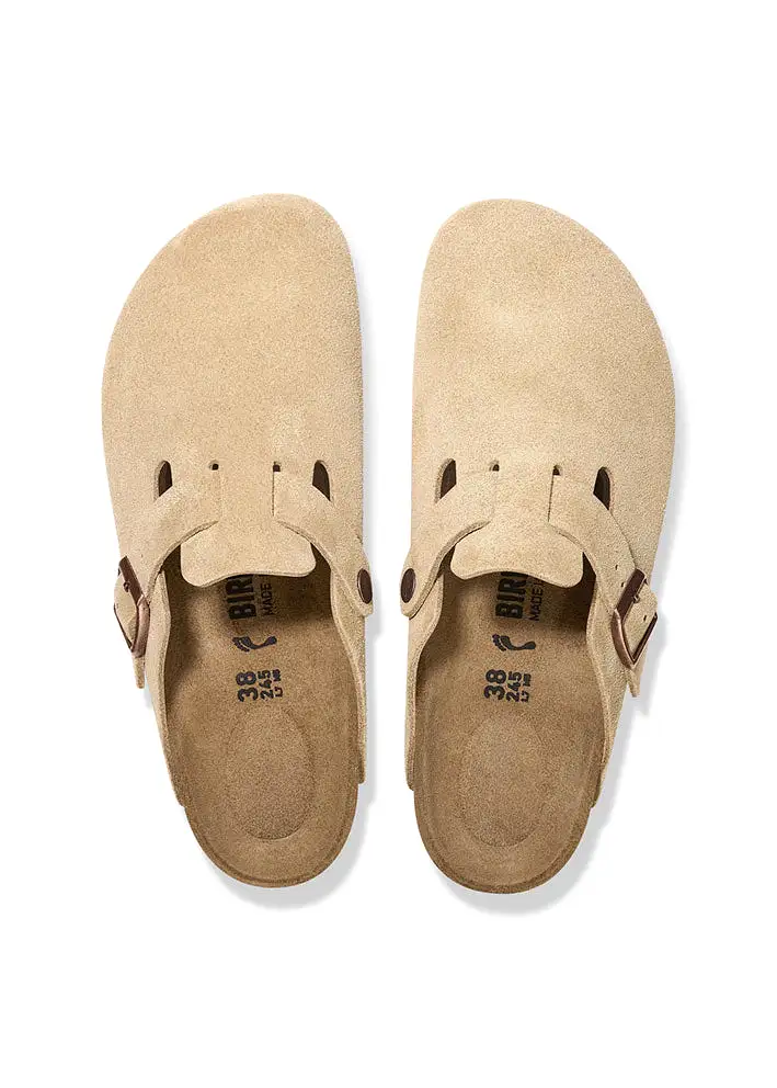 Birkenstock Boston Suede 1026164 Latte Cream