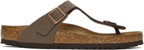 Birkenstock Brown Regular Birko-Flor Gizeh Sandals