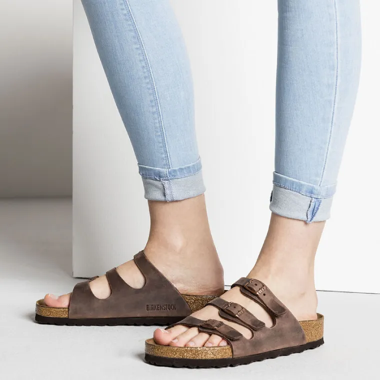 BIRKENSTOCK FLORIDA SOFT FOOTBED OILED LEATHER WOMEN'S