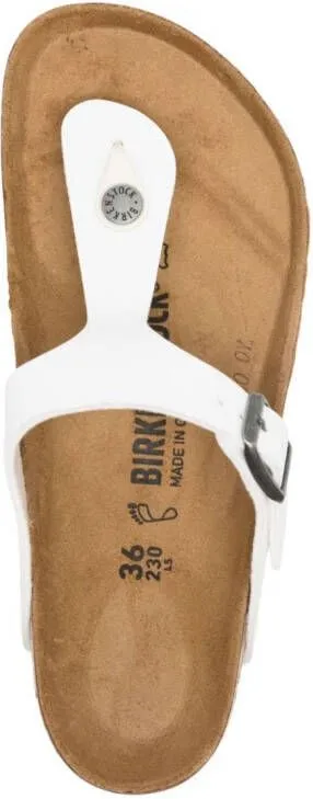 Birkenstock Gizeh Birko-Flor thong slides White