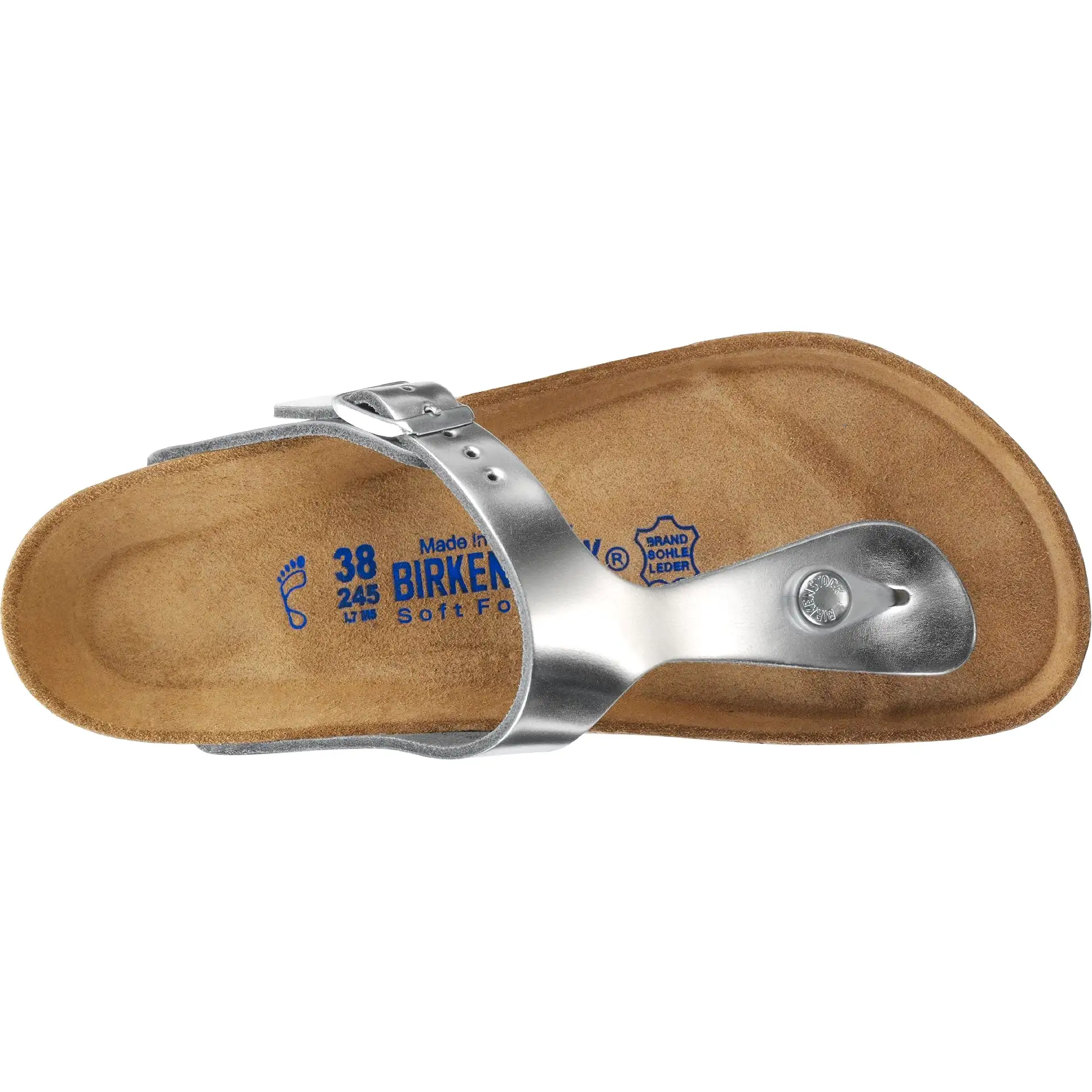       Birkenstock Gizeh Metallic Silver