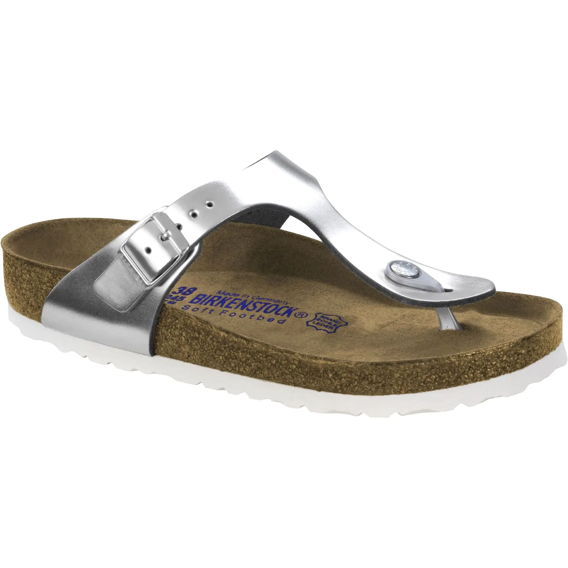       Birkenstock Gizeh Metallic Silver