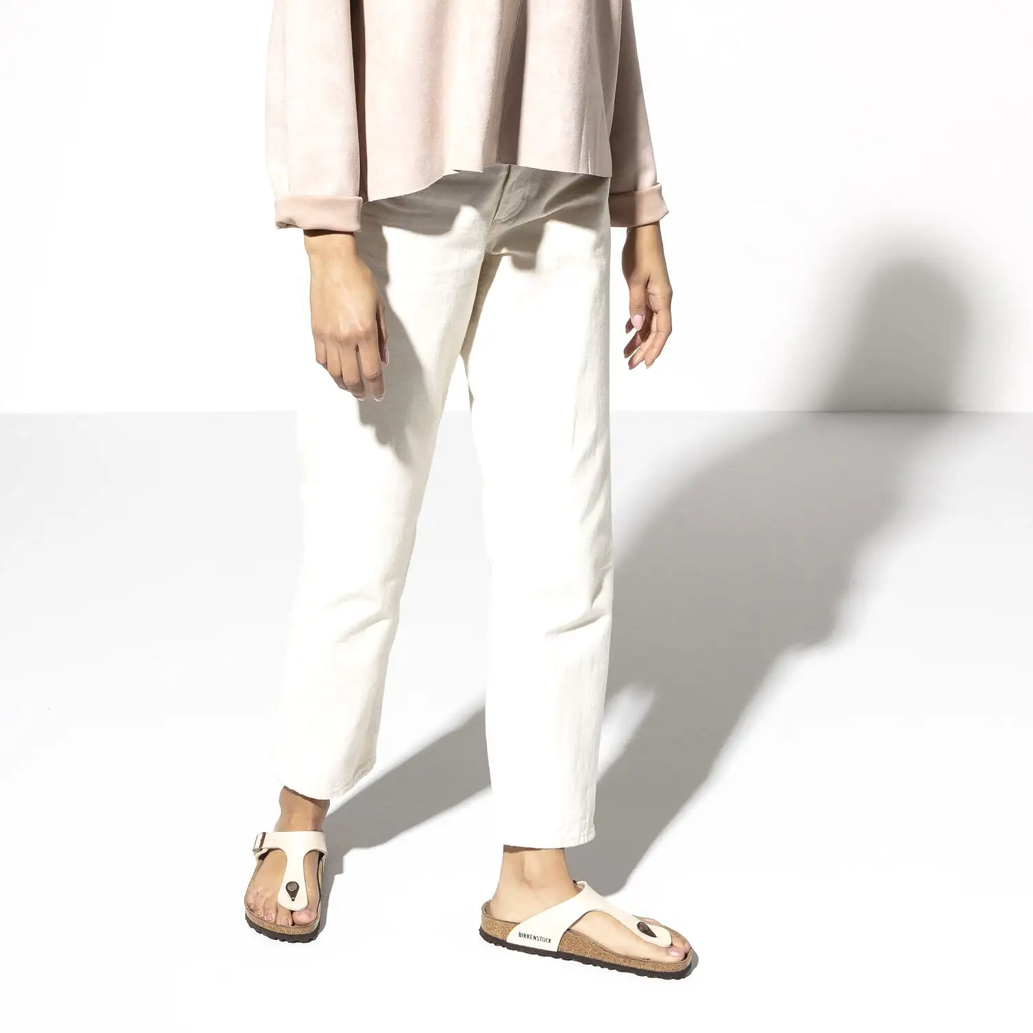       Birkenstock Gizeh Pearl White