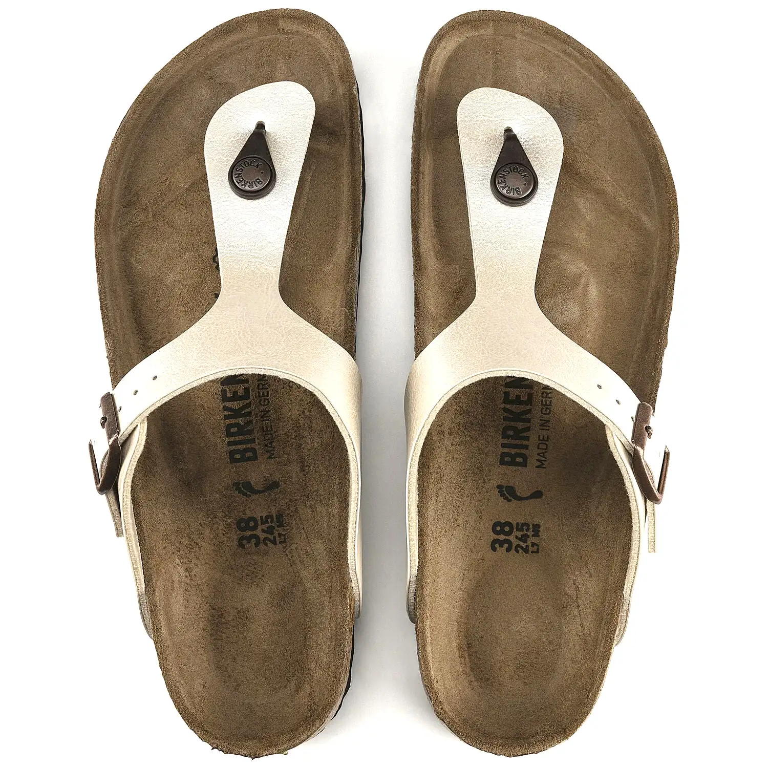       Birkenstock Gizeh Pearl White