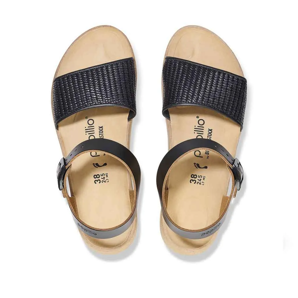 Birkenstock Glenda Raffia - Black