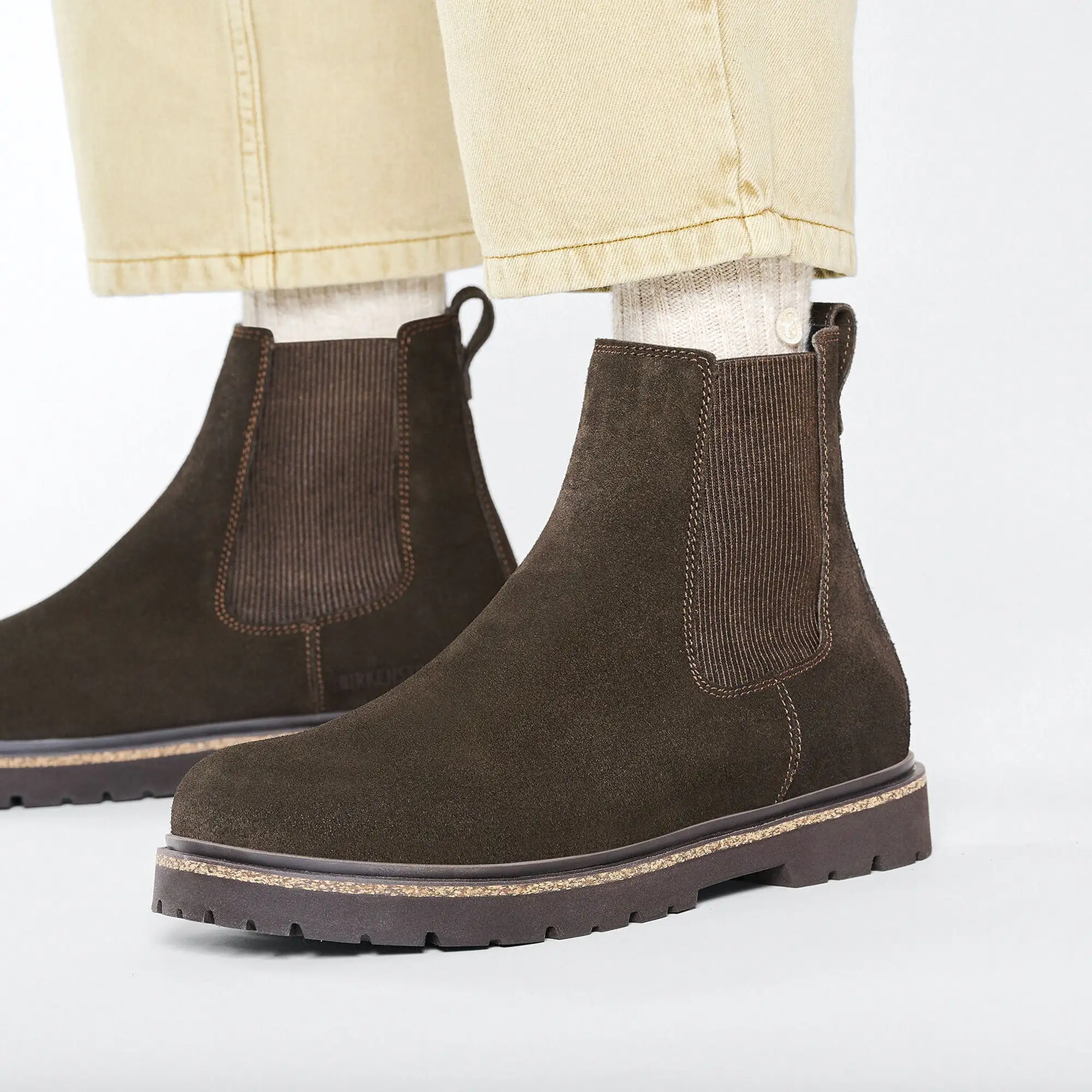 Birkenstock Highwood Slip On Boot - Mocha Suede